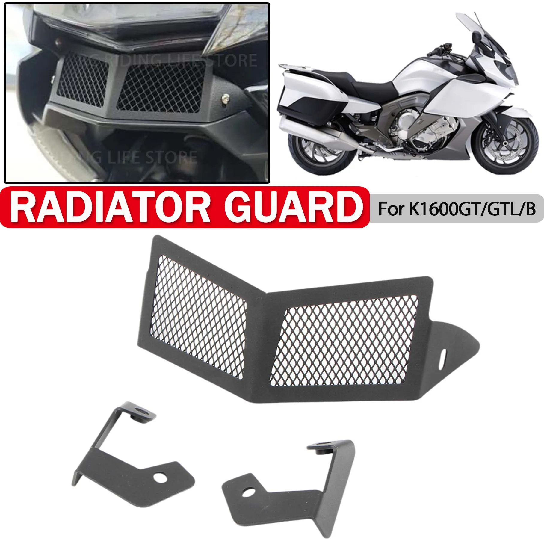 

For BMW K1600B K1600GT K1600GTL K 1600 K1600 B GT GTL 1600GT Bagger Motorcycle Oil Cooler Protection Grill Radiator Guard Cover