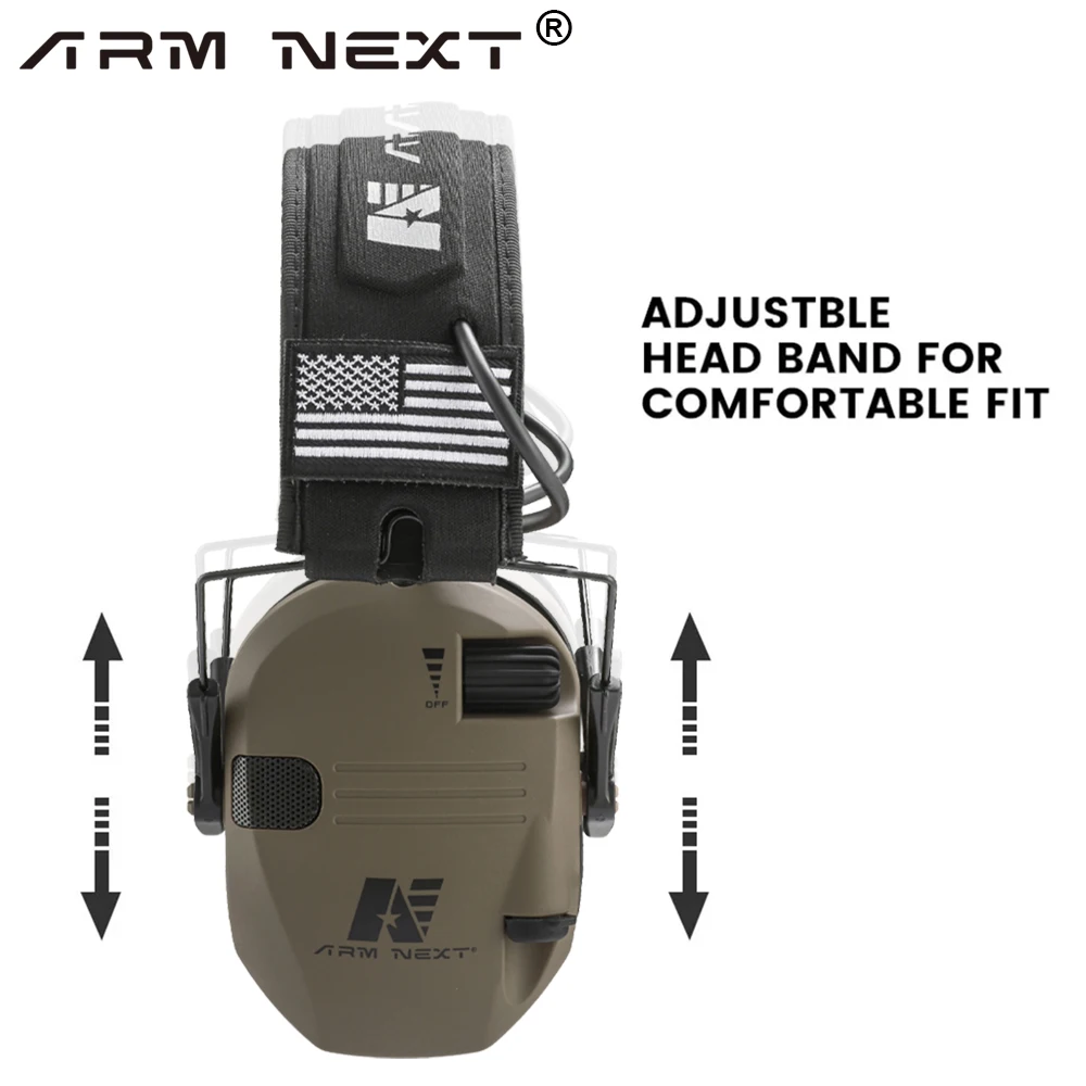 Shooting Active Earmuff Headphones for Airsoft Electronic Hearing Protection Ear Protect Noise Reduction Hunting Earmuff