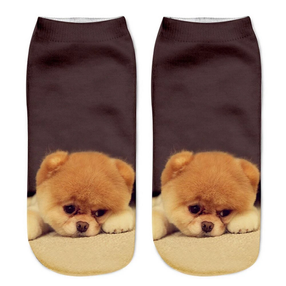 Neue 3D-Gedruckte Trendige Unisex Niedrige Knöchelsocken, Damen Casual Tier-Socken, Weihnachtsgeschenk, Dropshipping – Detail 14