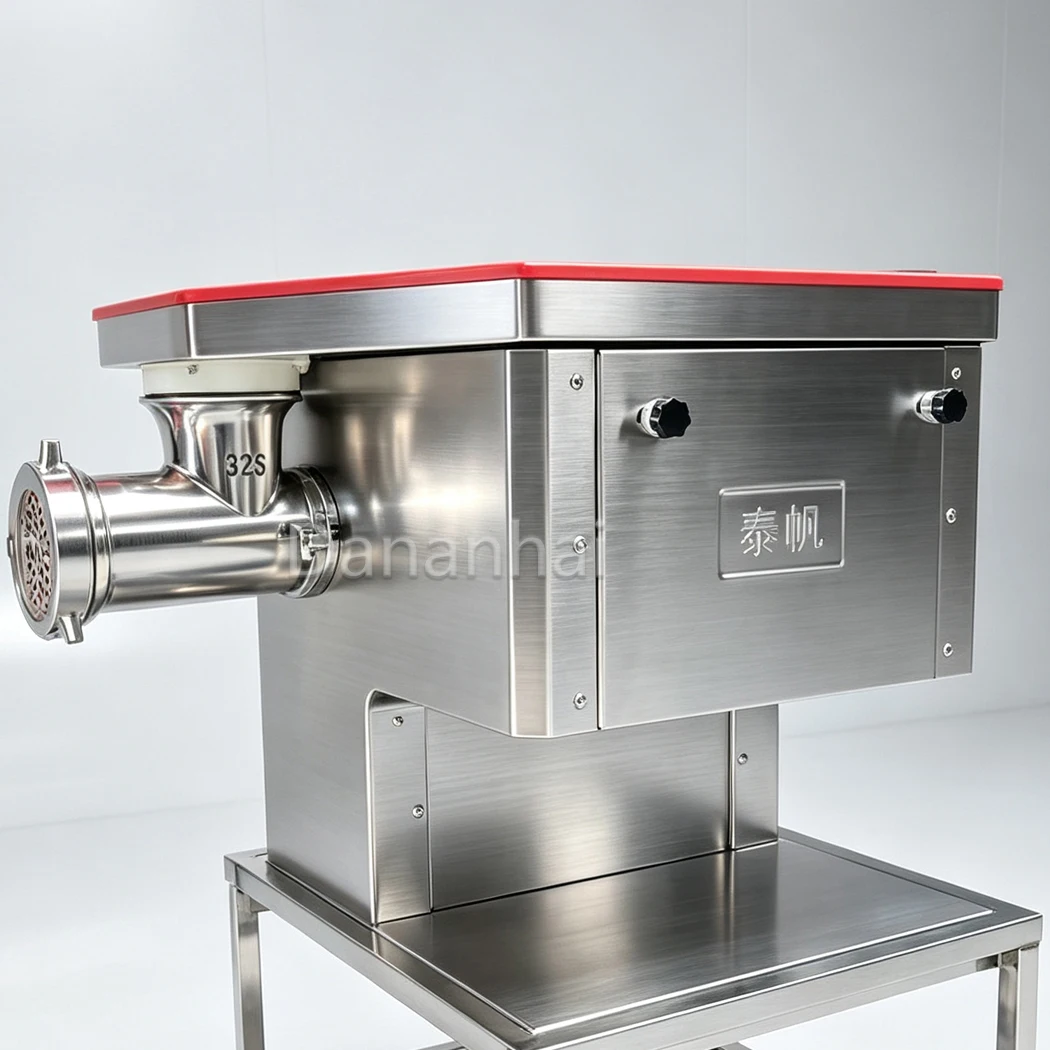 Commercial Meat Grinder Slicer Machine Multi‑functional Meat Cutter for Snack Bar Meat Handling Work