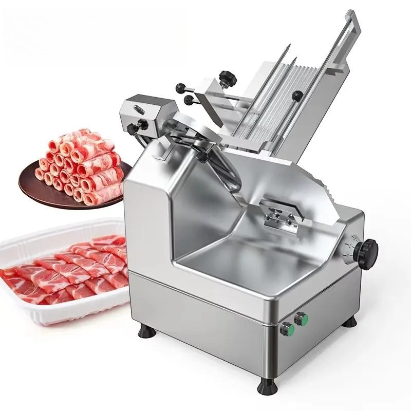 For Commercial Full Automatic Meat Slicer Stainless Steel Long Service Life Beef Slicing Machine Electric Meat Machine
