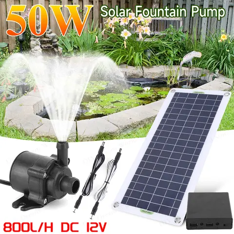 18V 30W Pannello solare Pompa Sistema di irrigazione Fontana d'acqua Decorazioni da giardino Kit di risparmio energetico per acquario esterno Serbatoio d'acqua