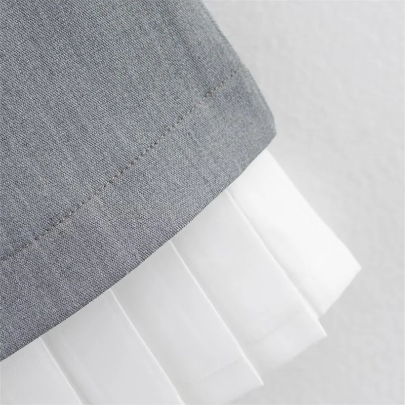 KEYANKETIAN Summer New Women's Tiered Pleated Patchwork Sleeveless Mini Dress Office Lady Back Zipper Slim Fashion Dresses