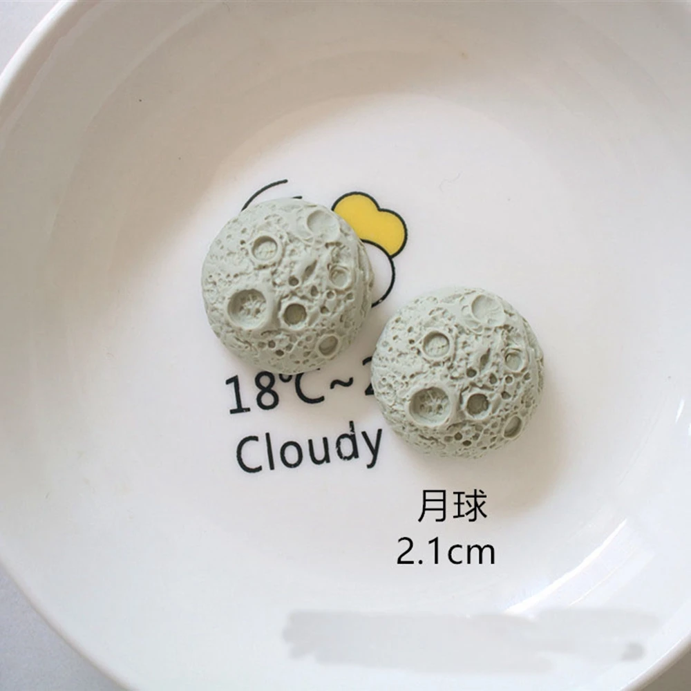 10Pcs Cute Resin Mini Cartoon Rocket Hair Accessories