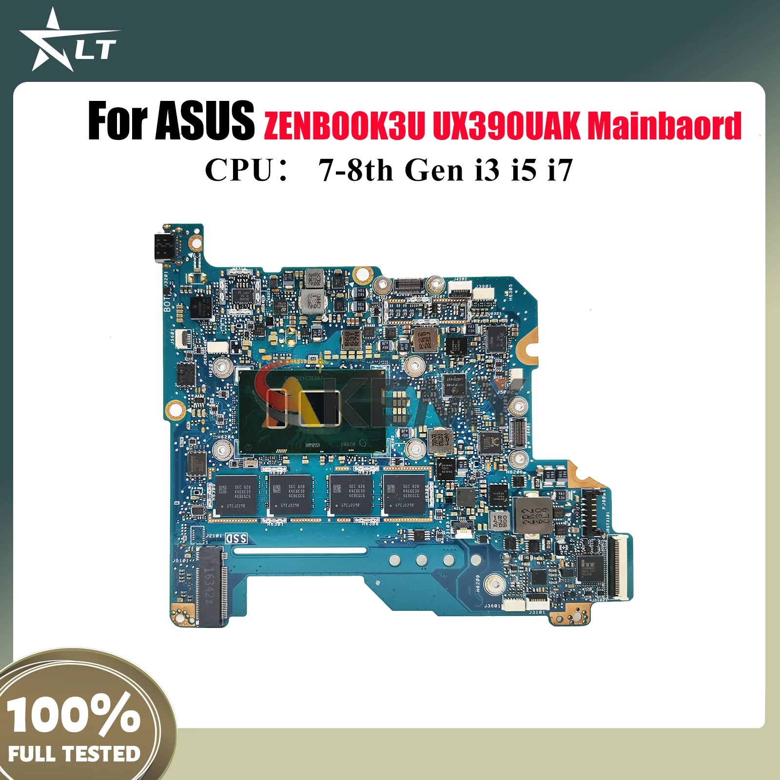 

Материнская плата UX390UAK для ноутбука ASUS ZenBook UX390UAK ZENBOOK3U UX390, материнская плата для ноутбука с процессором i3 i5 i7, 100% тестирование, ОК, быстрая доставка