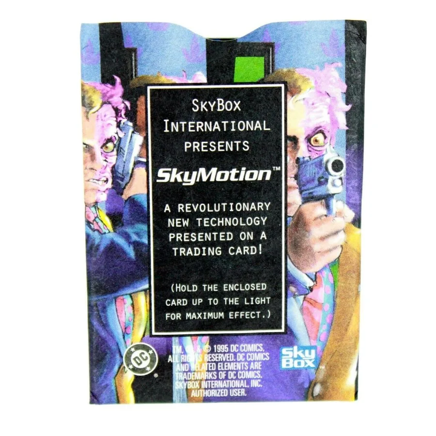 Limited Edition 1995 Skybox Skymotion DC Comics Batman Villain Two Face Trading Motion Card