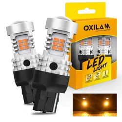 2Pcs WY21W LED Canbus Amber Yellow T20 7440 W21W 7440NA LED Bulb Error Free No Hyper Flash Car Turn Signal Light Auto Lamp 12V