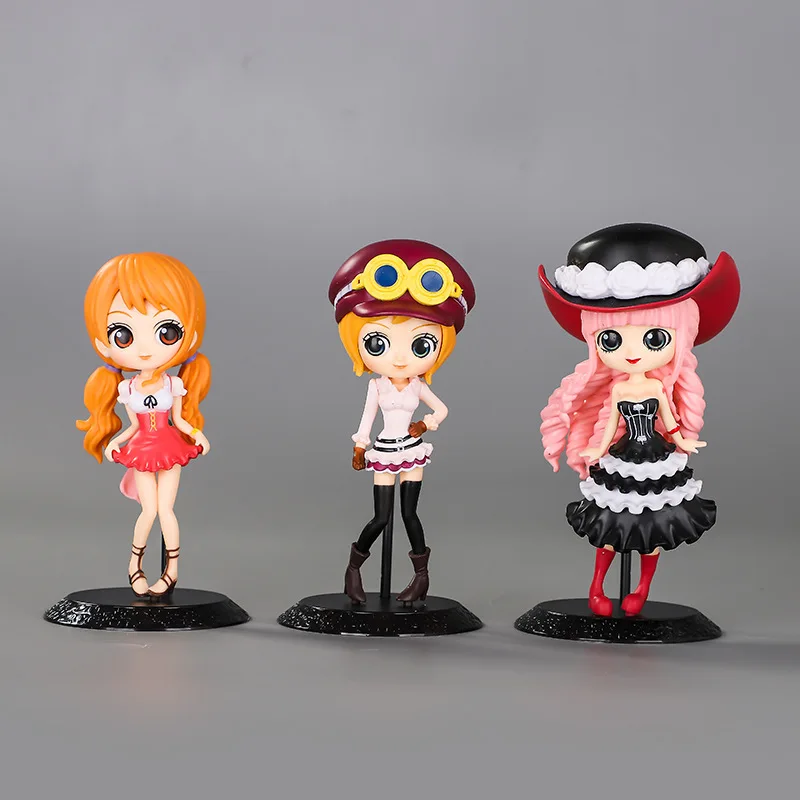 

15cm Anime One Piece Nami Koala Perona PVC Action Figures Statue Collectible Model Kids Toys Doll Gifts