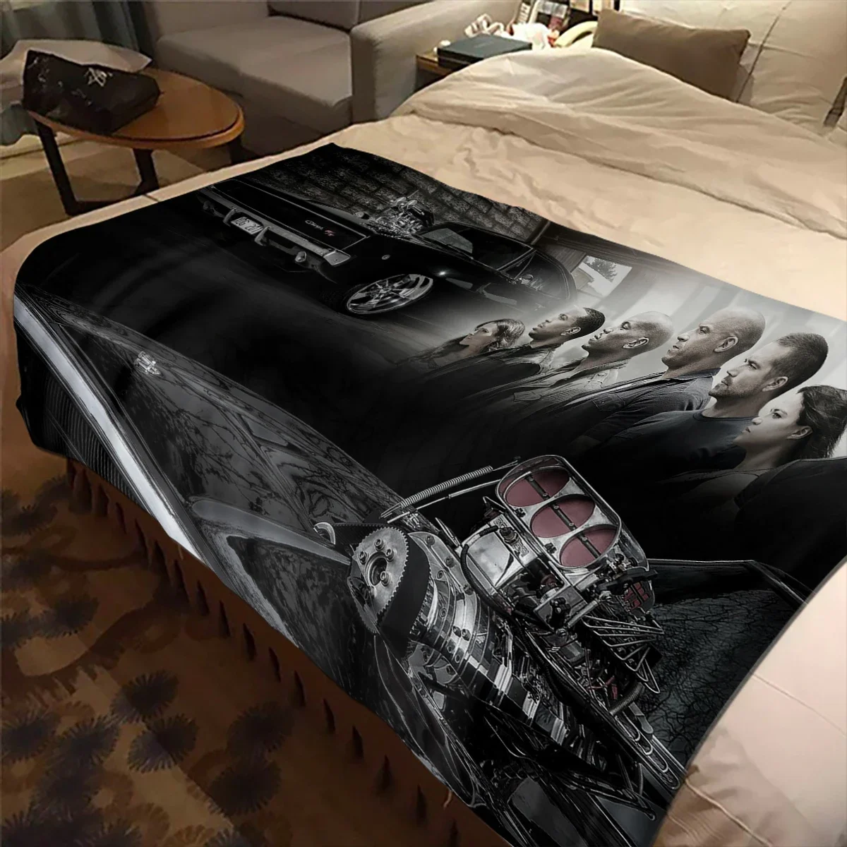 Fast and Furious Printed TV Movie Blanket Children's High Quality Flannel   Soft Comfortable Home Travel Blankets