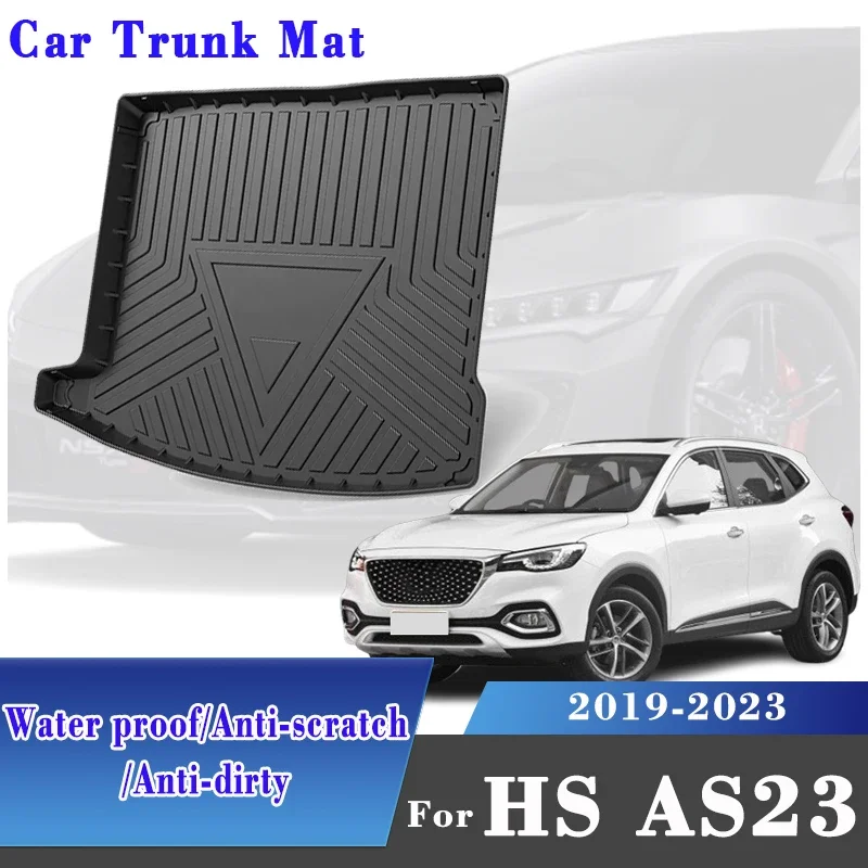 Auto Trunk Mats For MG HS Car Accessories EHS AS23 2023-2019 Boot Mat Rear Trunk Storage Pad Waterproof Protect Body Kits Parts