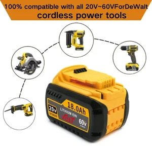 Original for Dewalt 20V for Flexvolt 20V/60V Max DCB609 DCB547-XJ DCB205 DCB200 DCB182 DCB609-2 For Dewalt Lithium Ion Battery 6 Main Sales 20V Dewalt Battery - №4