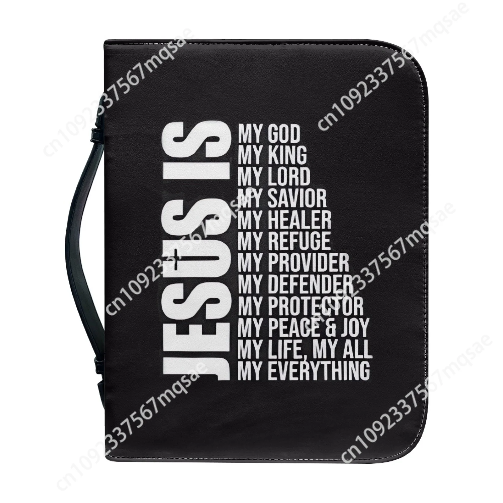 Custom Your Image Print Leather Bible Bag for Women Men Handle Handbags Hymns Bible Cover Case Carrying Bible Storage Bags