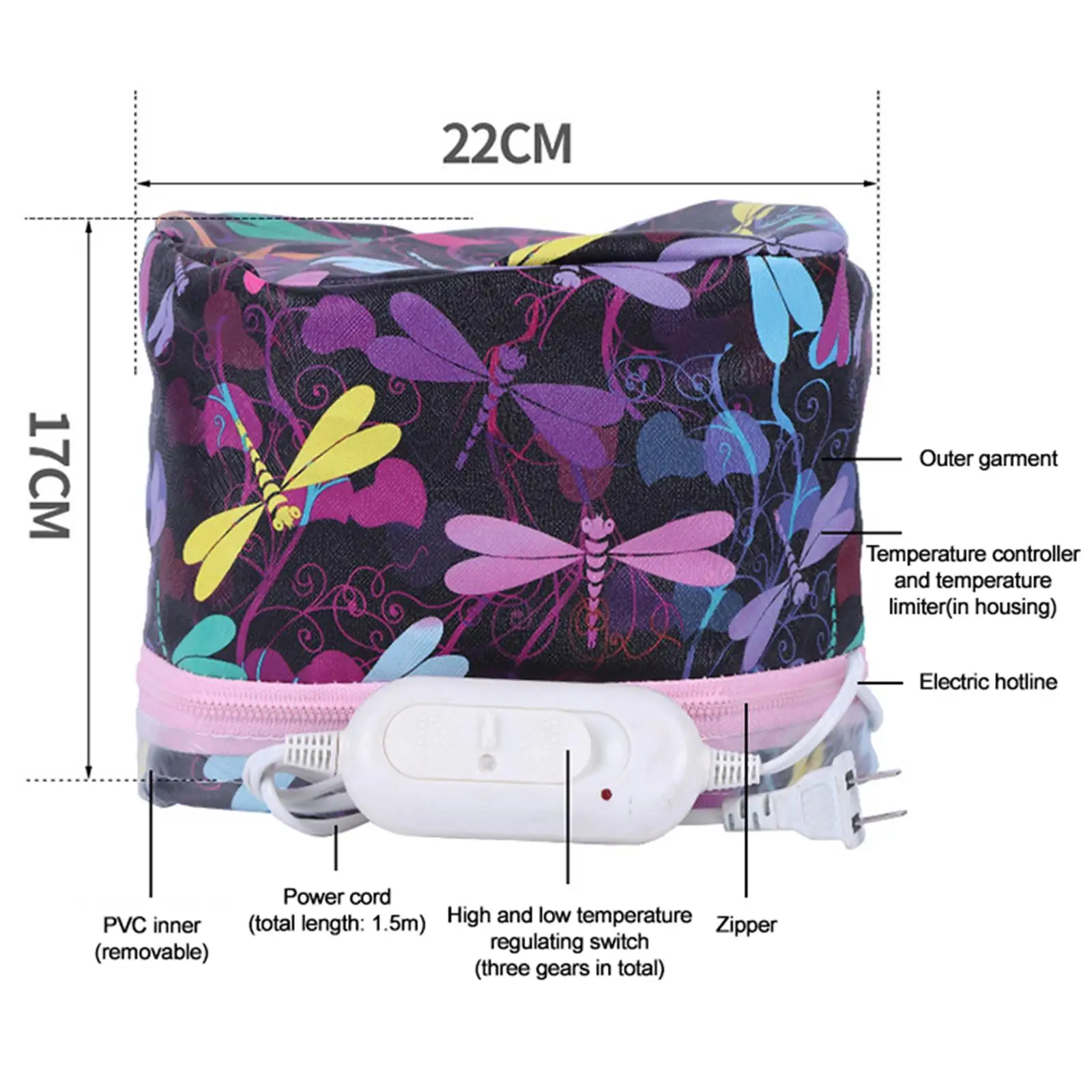 Tragbarer Haar dampfer Hut Styling Schönheit pflegende 220v Haarpflege Salon eu