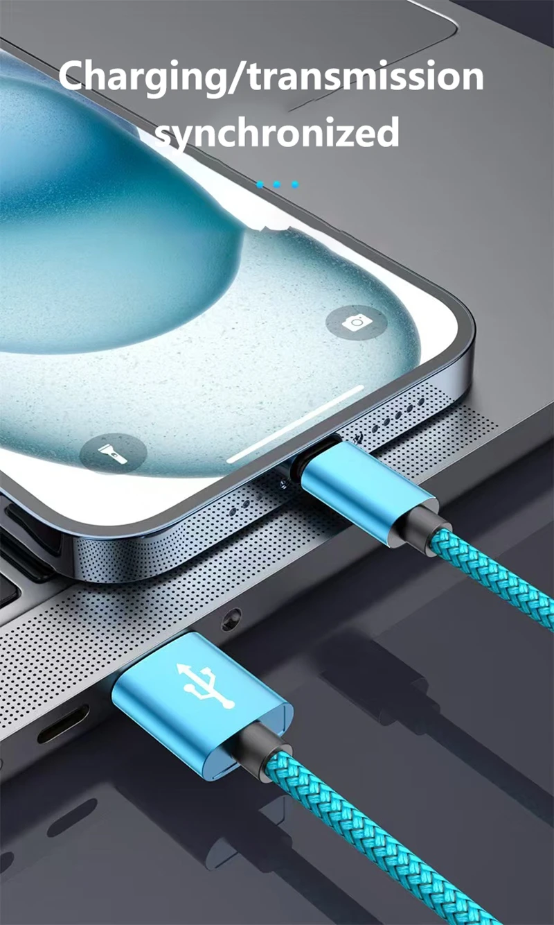 Nylon Data Cable Fast Charger 1M 2M 3M USB A To Type C Charging Cable For Huawei Samsung Android Iphone Type C Charging Device