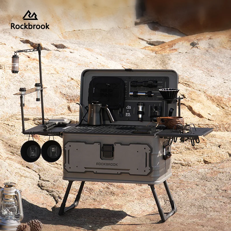 

Outdoor aluminum-magnesium alloy storage box, modified box, camping large capacity, self-contained tripod aluminum box