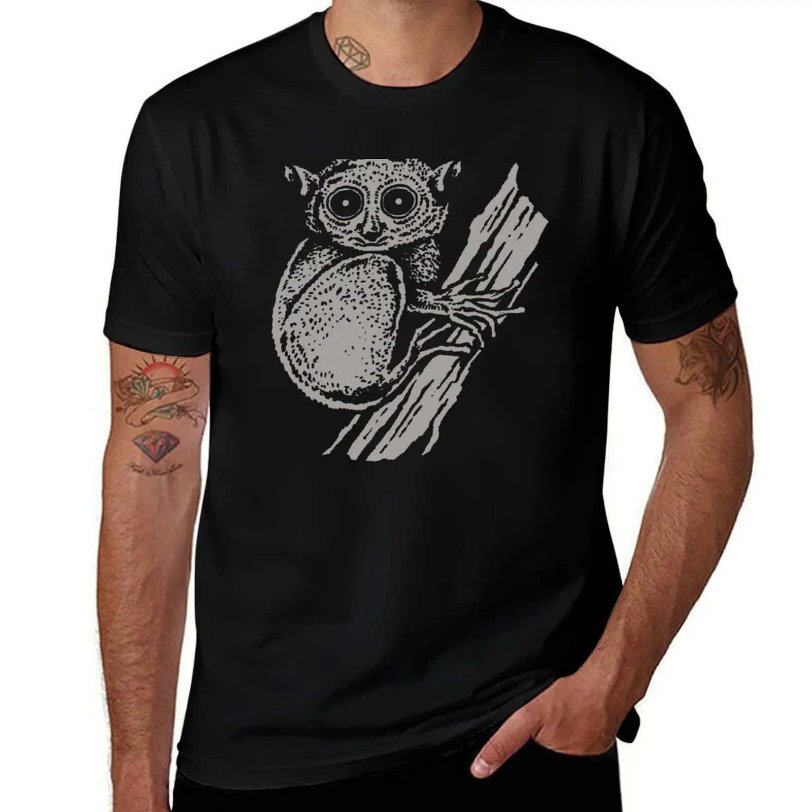 Tarsier Tarsius Primate Design T-Shirt Urban Casual Loose Fit Tee