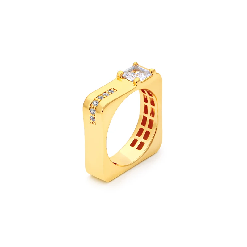 Cubic Zirconia Ring for Women - Light Luxury Wedding Jewelry