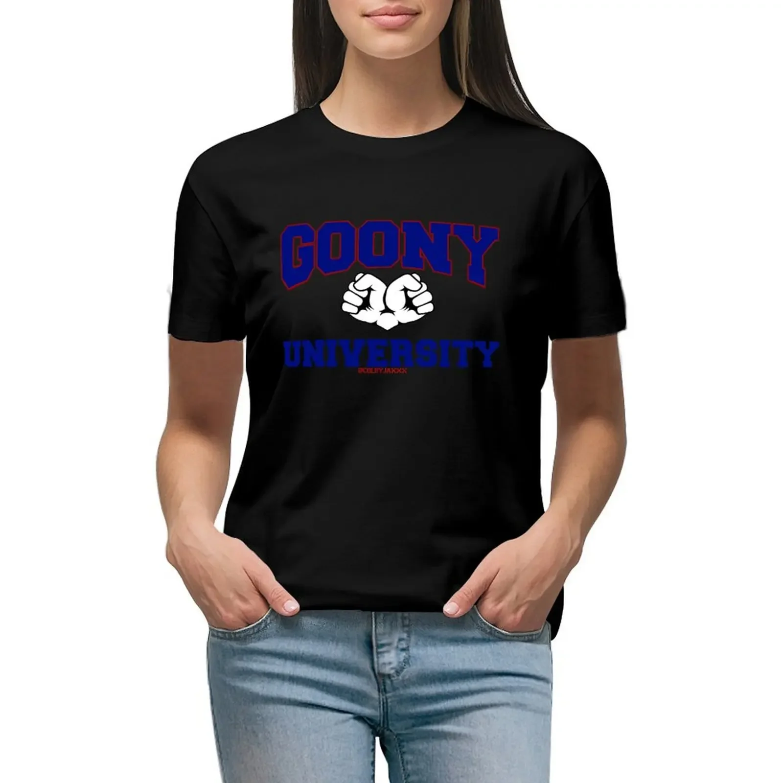 

GOONY UNIVERSITY II T-Shirt hippie clothes aesthetic clothes white t-shirt dress for Women sexy