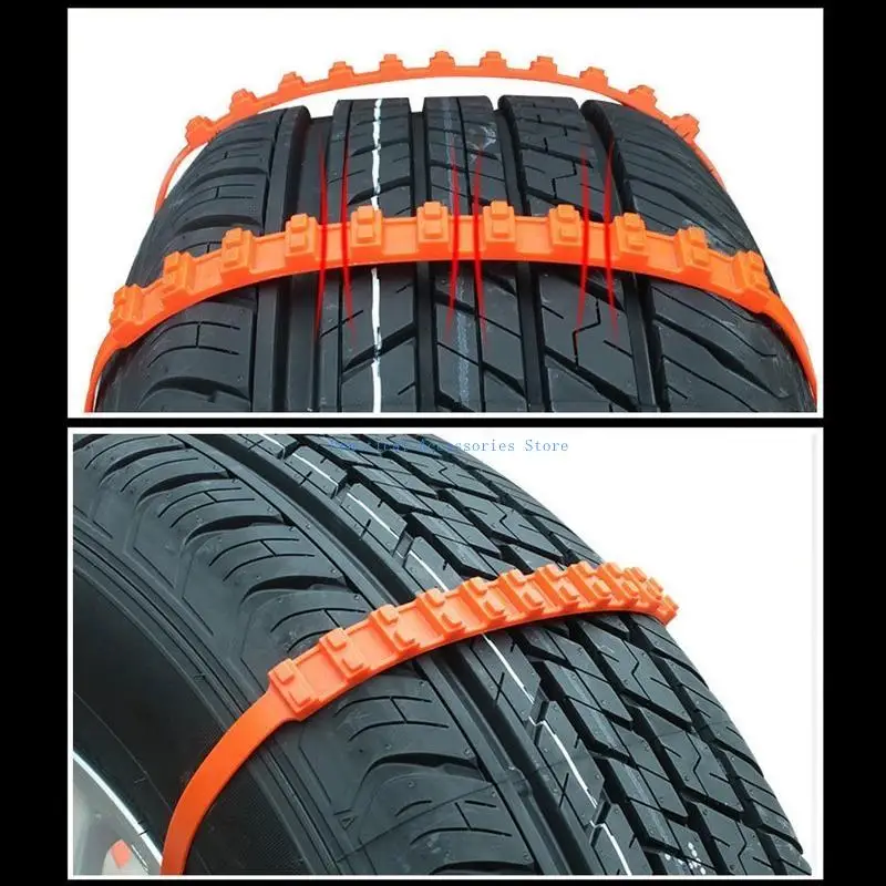 

U75E 10 Pack Winter for Car Truck SUV Tractor Tires Anti-skid Mud Snow Chains Cable Belt Tires Outdoor Emergency Chain