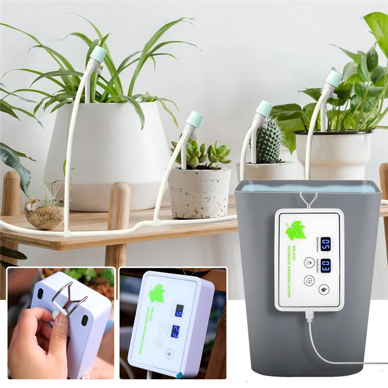 

AB15-Watering Timer Intelligent Timed Watering For 16 Potted Adjustable Drip-Arrow Plant Waterer Timer