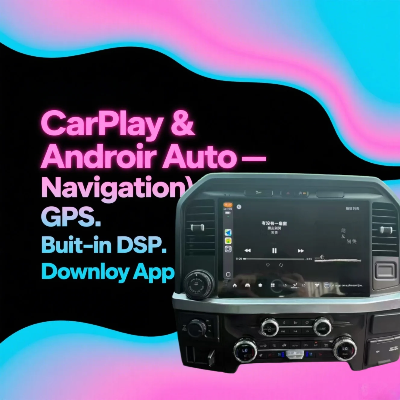 

Andorid Screen For Ford F150 2015 2016 2017 2018 - 2025 Car Radio GPS Navigation Stereo Head Unit Multimedia Video Player Auto