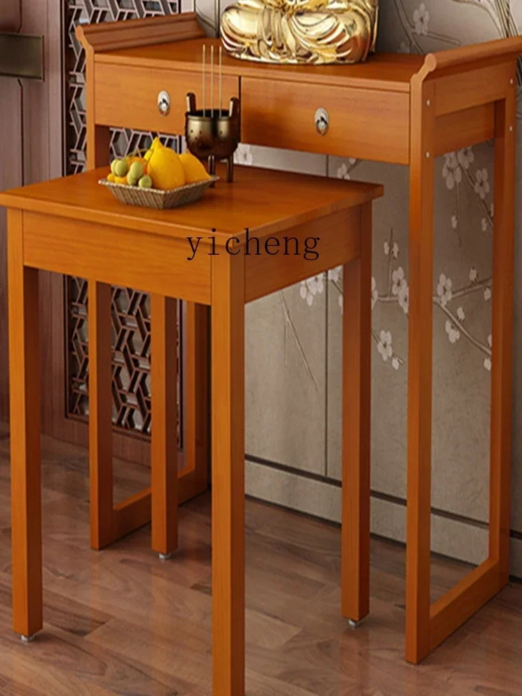 HSN offering table Buddhist shrine solid wood table offering Taiwan incense case God of Wealth offering table