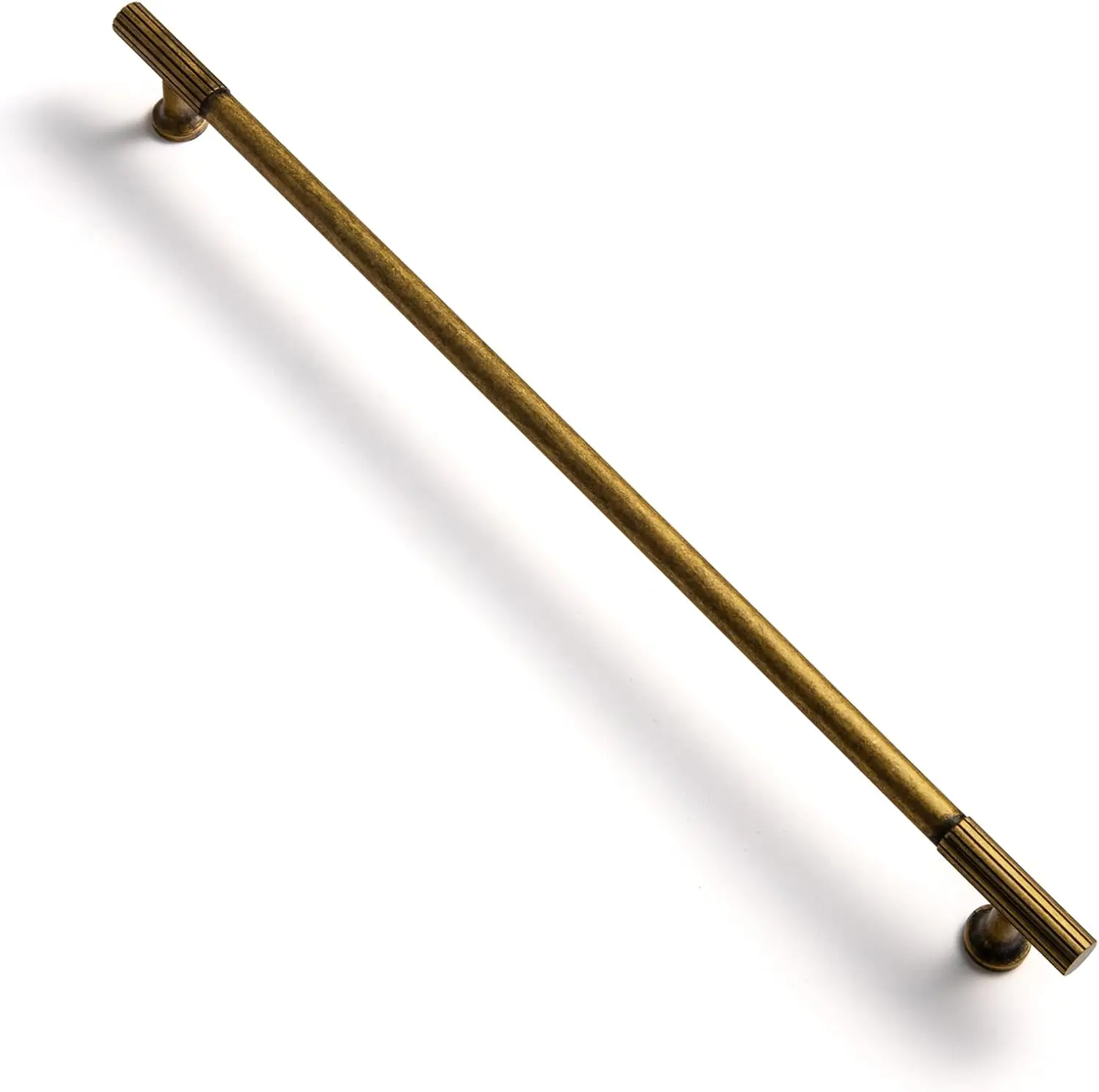 12.6 Inch Striped Antique Brass Zinc Alloy Vintage Cabinet Drawer Pull Handles Bulk Pack Of 6 Decorative Furniture Hardware For Kitchen Bedroom Storage Home Renovation