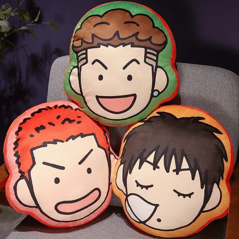 Cute Anime Slam Dunk Figure Pillow Doll Sakuragi Hanamichi Rukawa Kaede Ryota Miyagi Akira Sendoh Plush Cushion Toys House Decor