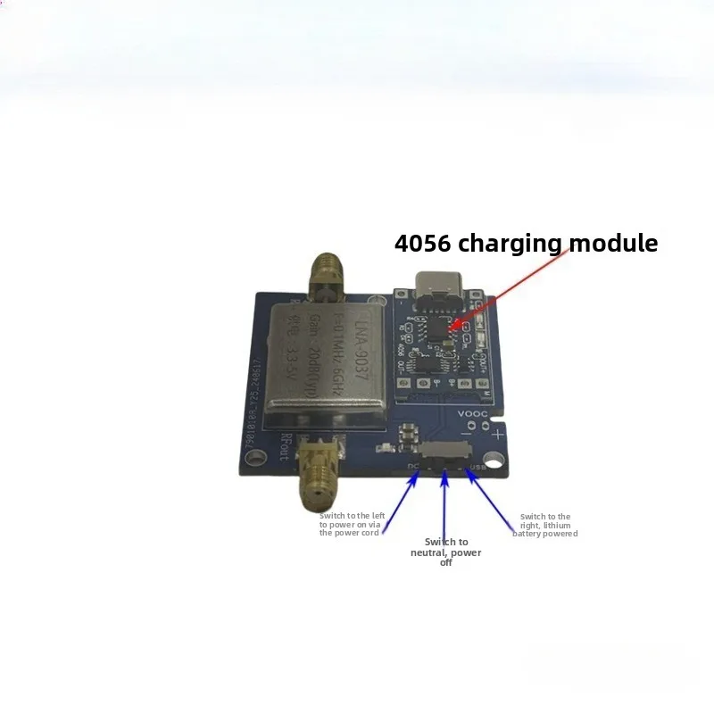 1PCS LNA-9037 0.1MHz–6GHz 20dB High-Linearity Ultra Low Noise Amplifier