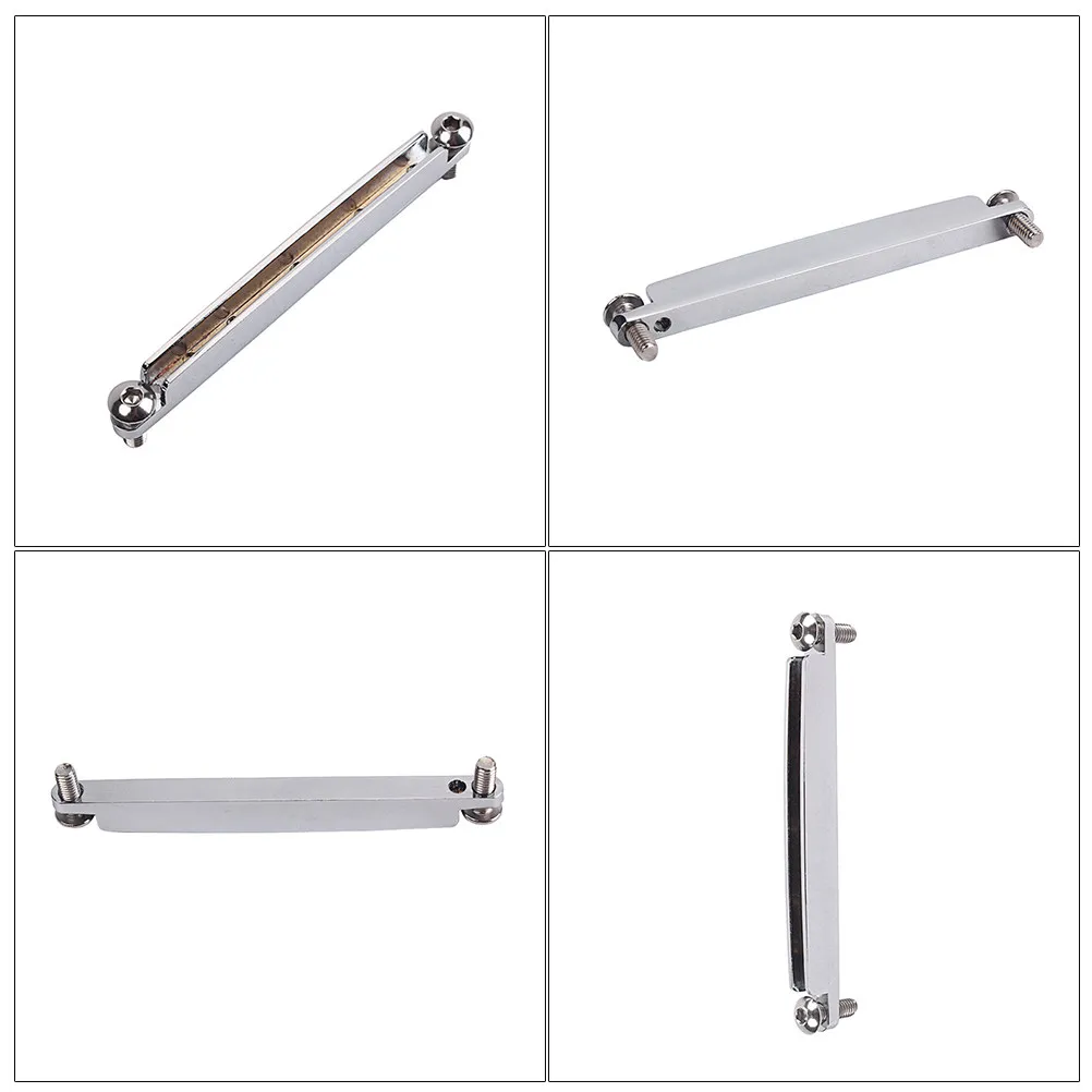 

Metal Guitar Bridge Saddle For Acoustic Guitar Bass Replacement Parts Durable Tone Precision Fit Gl227 Silver Instrument