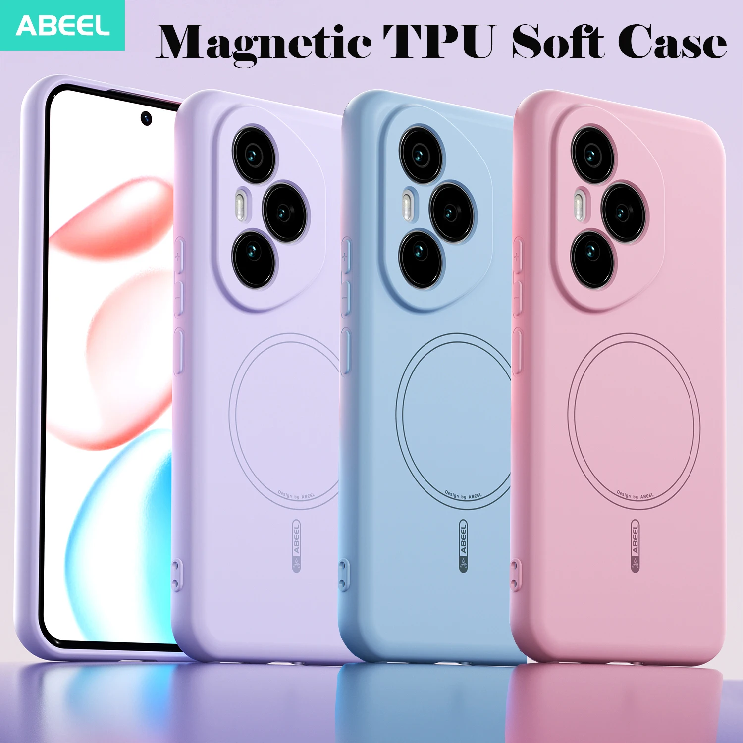 

Чехол для телефона Honor 400 Pro MagSafe с магнитной беспроводной зарядкой, защита линз, противоударная мягкая задняя крышка из ТПУ