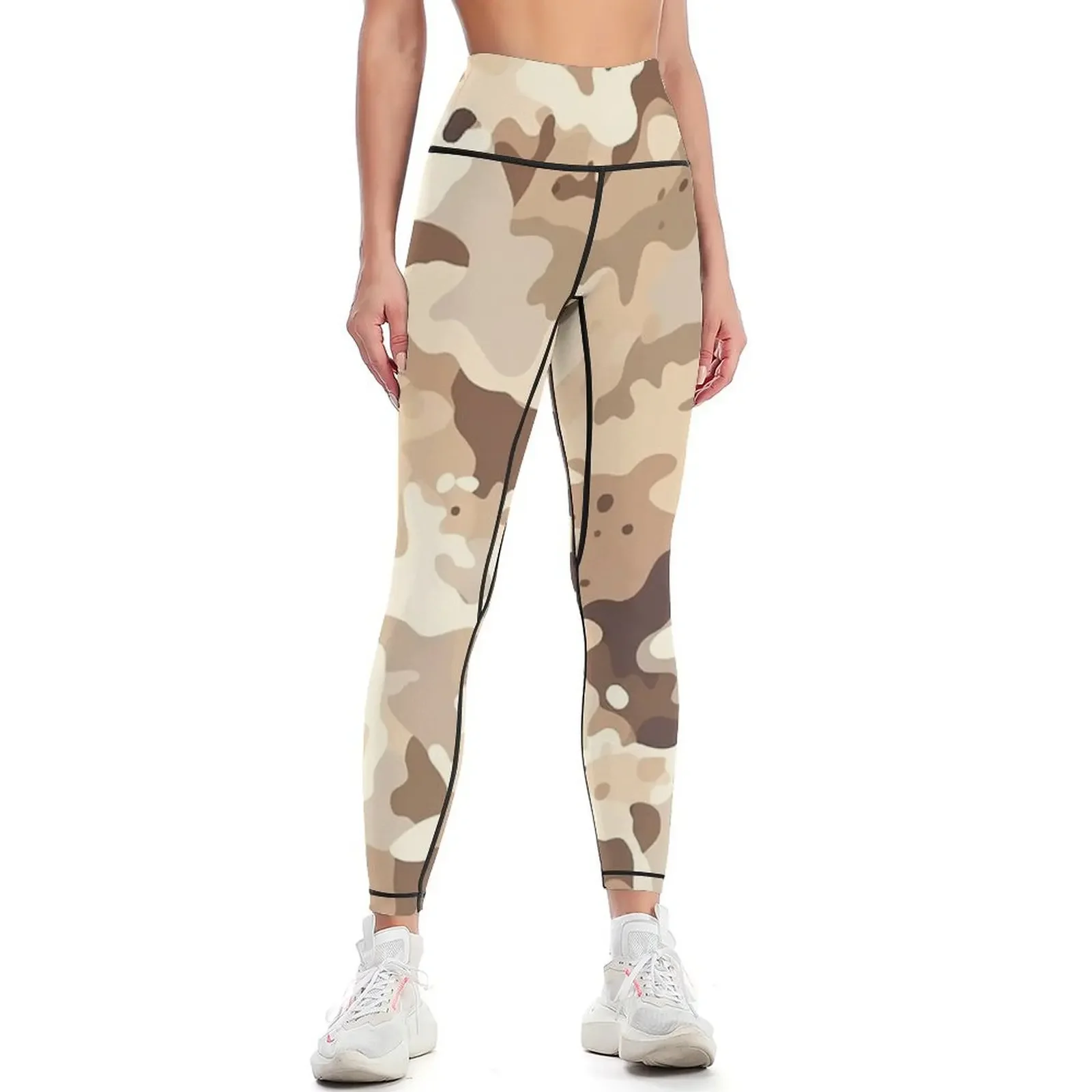 

Desert Camo 9 seamless pattern Leggings Women's tights Leginsy push up legging push up Womens Leggings