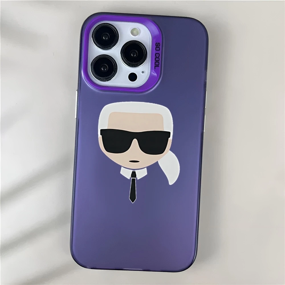 Famous designer Phone Case Matte Colored Silver For iPhone 15 14 13 12 11 Pro Max Plus XS X Shockproof Hard Cover