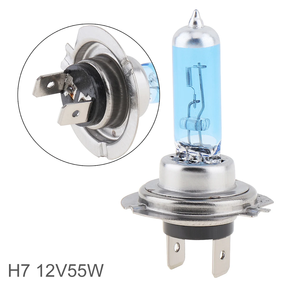 مصباح هالوجين زينون للسيارة ، المصباح الأمامي للسيارات ، مصابيح الضباب ، الأبيض ، الدافئ ، الضوء النقي ، السوبر مشرق ، 12 فولت ، H7 ، 55 واط ، 3500 كيلو ، 5000 كيلو