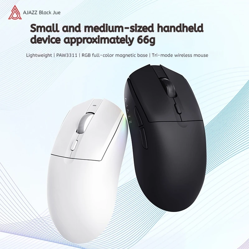 

Ajazz Aj139v2 Dual-Mode Wireless Gaming Mouse Lightweight 3311/3395 Wired Male Hand Computer Peripheral For Office & Gaming