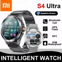 Xiaomi S4 Outdoor Sports Smart Watch Men AMOLED Screen NFC GPS Compass Heart rate Waterproof Bluetooth Call SmartWatch All