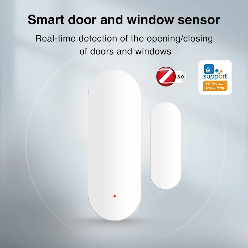 Sensor de puerta Zigbee para hogar inteligente, alarma de seguridad para ventana, funciona con Hub, Alexa, Google Home, Yandex, Alice, eWeLink, monitoreo por aplicación