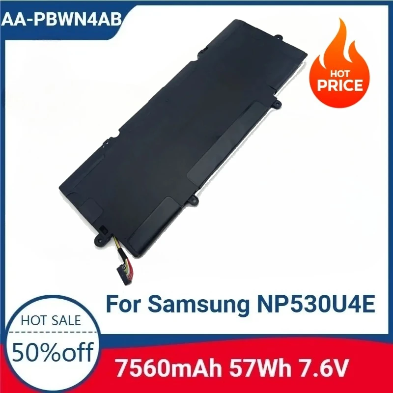 

For Samsung NP530U4E NP540U4E NP730U3E-K01NL K01PL S04DE X03DE NP740U3E-A01FR For AA-PBWN4AB 7.6V 57WH High-quality Battery