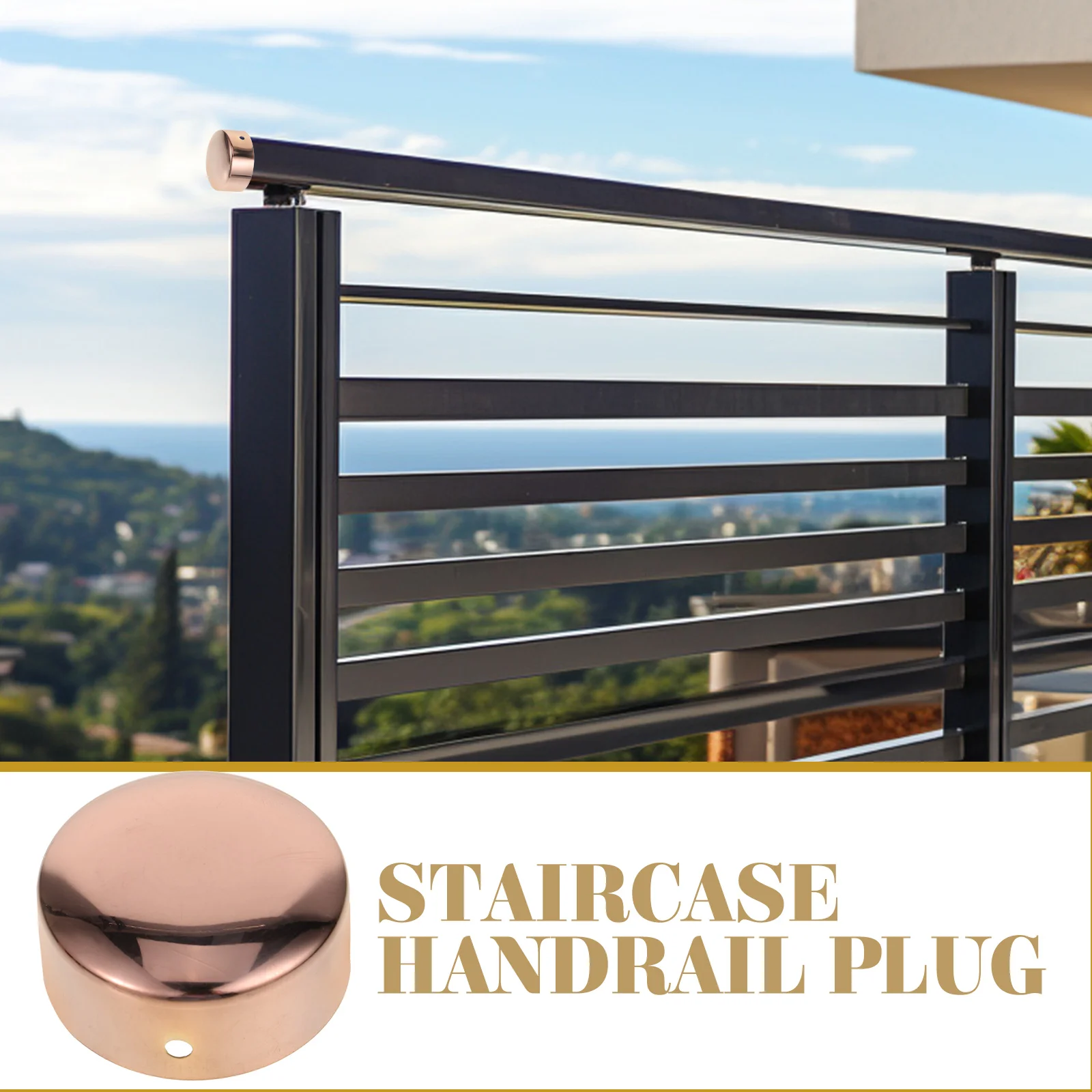 2 шт. торцевые заглушки для перил из нержавеющей стали