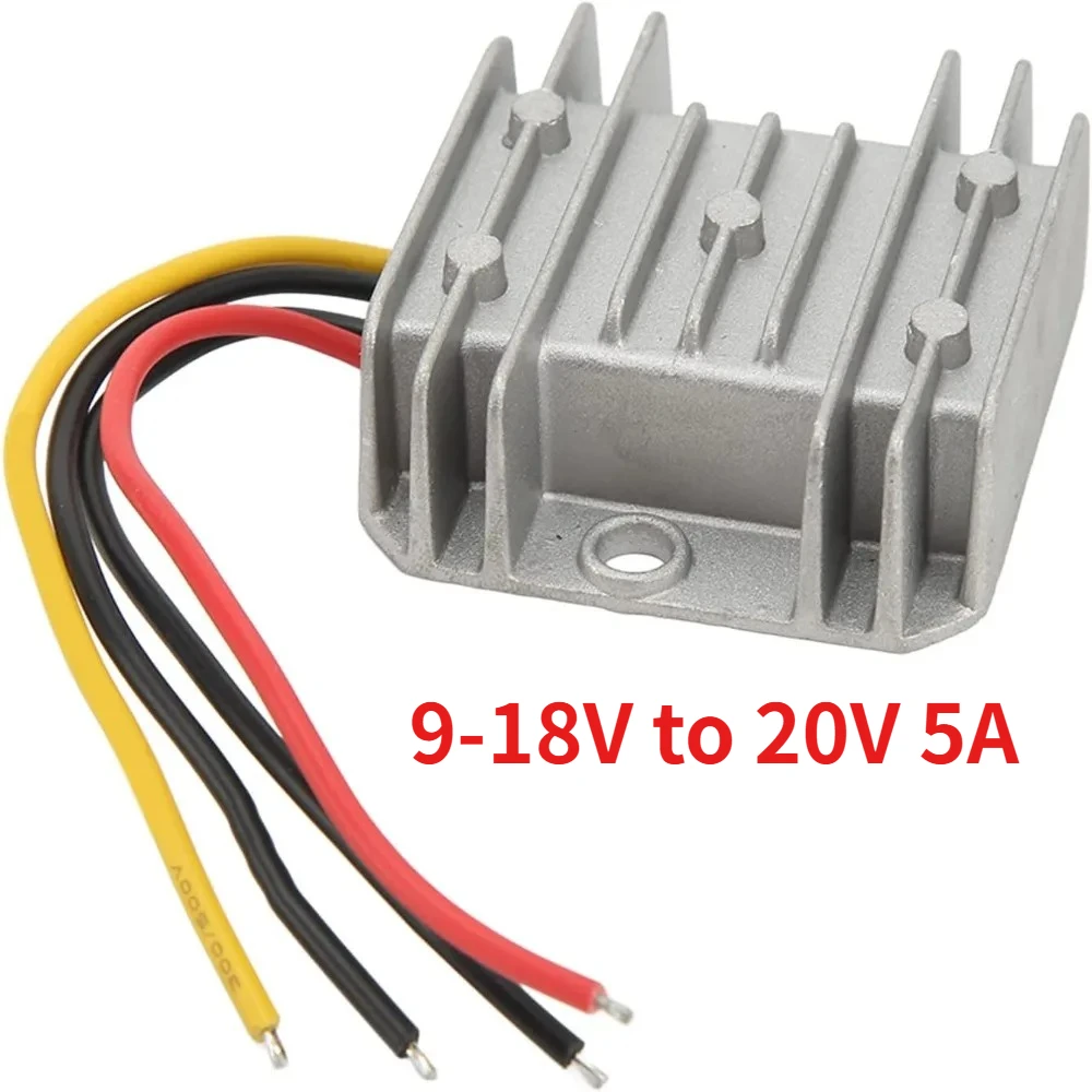 DC To DC Boost Converter 9-18V To 20V 5A Waterproof Step Up Module Voltage Regulator Waterproof Power Supply Module For Truck RV