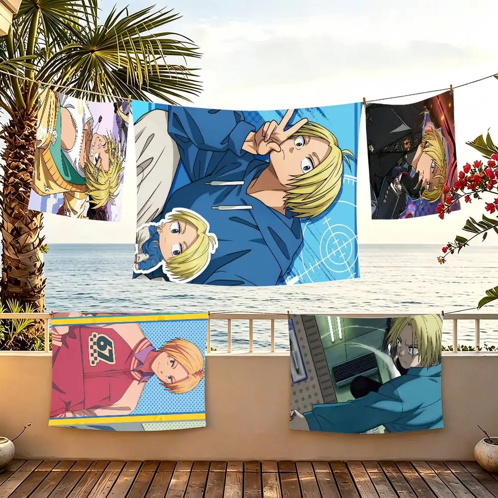 S-Shin Asakura Sakamoto Days Anime flag For Camping Party Picnic Studio Booth Background Wall Interior Decoration Banner