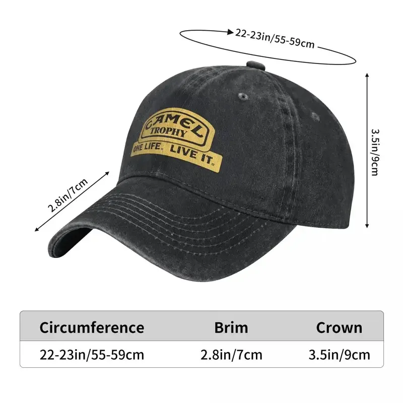 The Camel Trophy Baseball Cap 1982 in Papua New Guinea Men Women Sun Trucker Hat Summer y2k Retro Outdoor Sports Baseball Caps