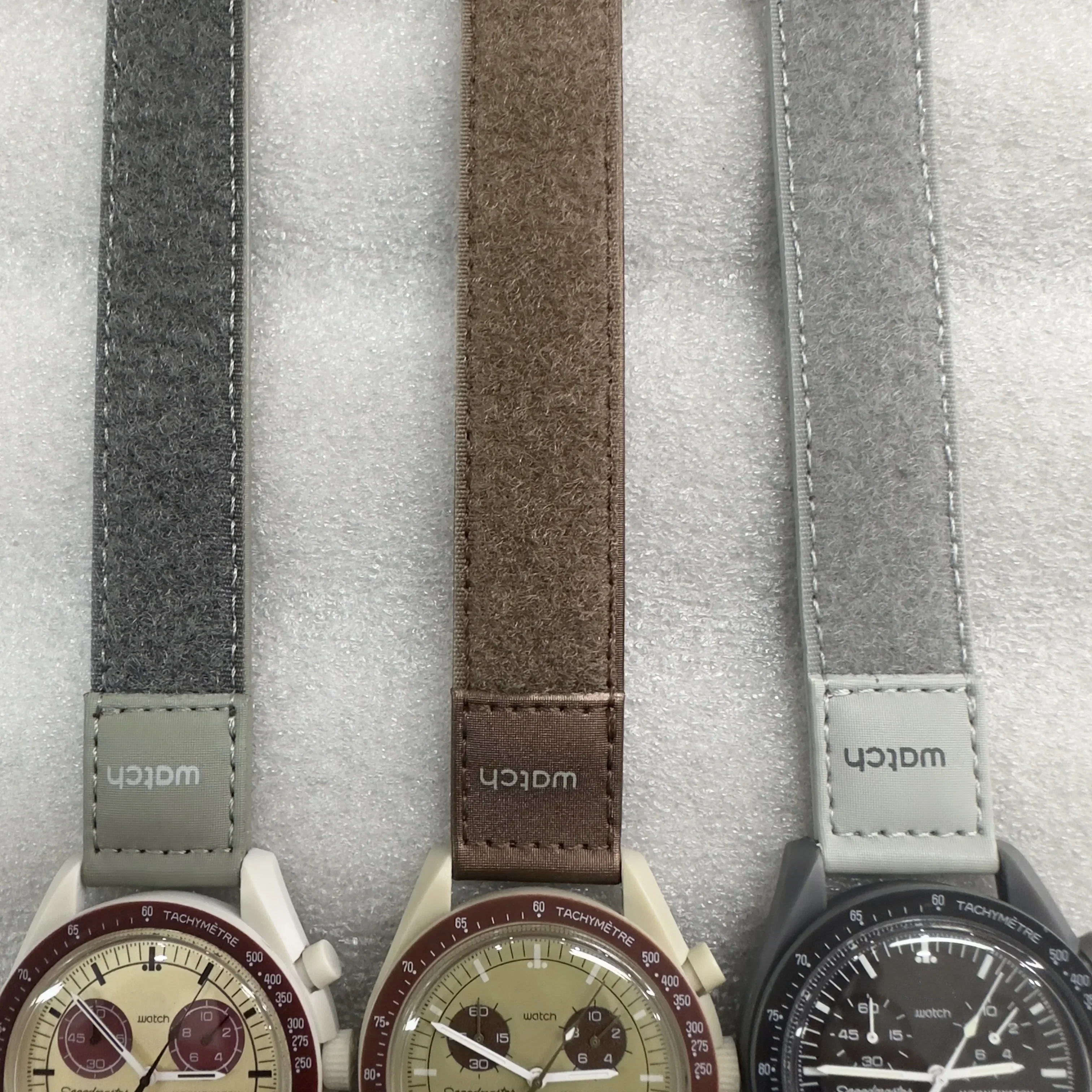 Jam Tangan Pasangan Fashion Luxury Moon Mission 6-Hand Chronograph Quartz - Tahan Air 50M Dial Bercahaya Tali Baja Tahan Karat Kotak Hadiah