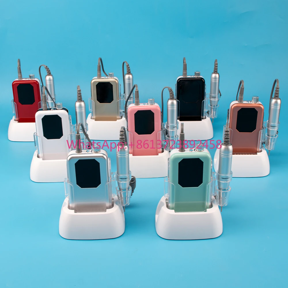 

Wholesale Price Customized Logo Manicure 35000RPM Wireless Rechargeable Professional Portable Nail Efile Drill Electric Machine