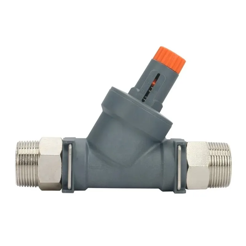 Visual Adjustable Differential Pressure Bypass Valve High Strength Nylon Plastic Air  Differential Pressure Bypass Valve Dial