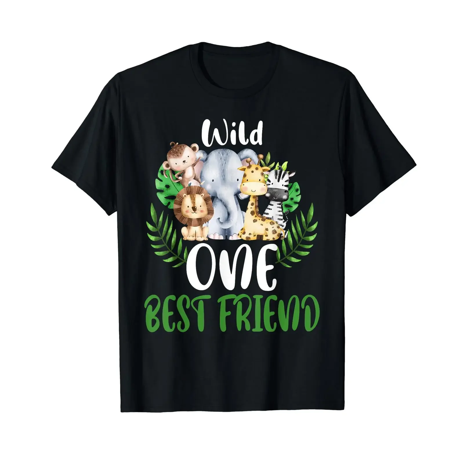 Best Friend of the Wild One Zoo Birthday Safari Jungle T Shirt vintage Washed Unisex Slightly Soft designer clothes Comfortable