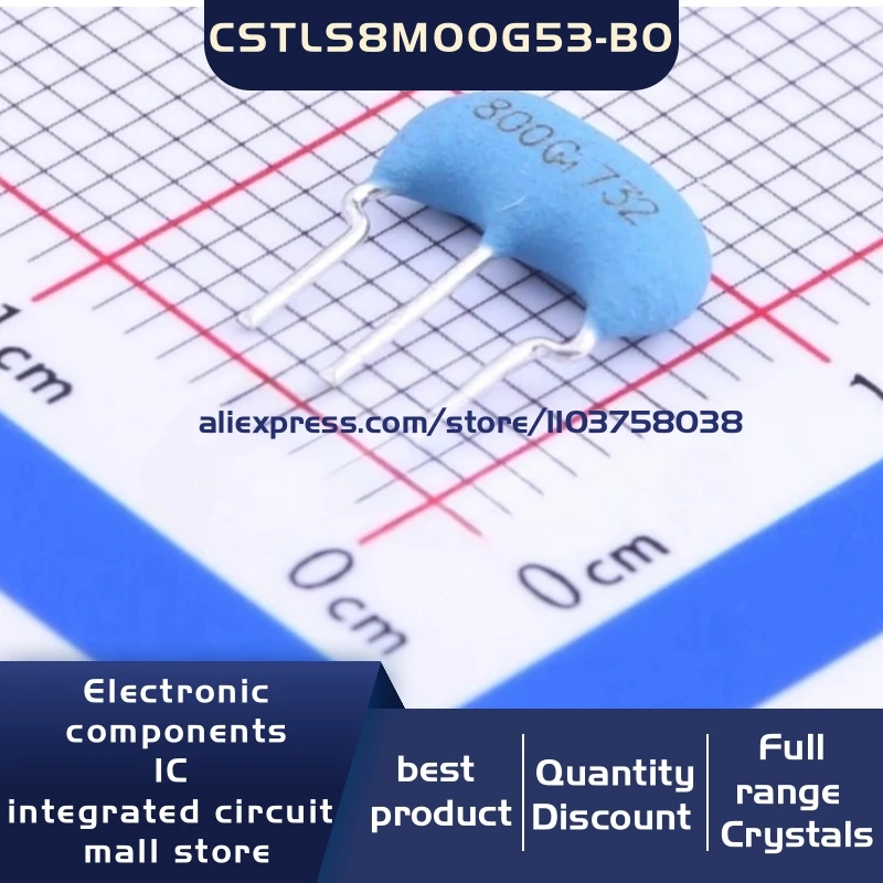 100PCS/LOT      CSTLS8M00G53-B0  CSTLS8M00G53-A0  8MHz   15PF   CERAMIC  Crystal Oscillators Resonators  SIP-3-2.5mm   In Stock