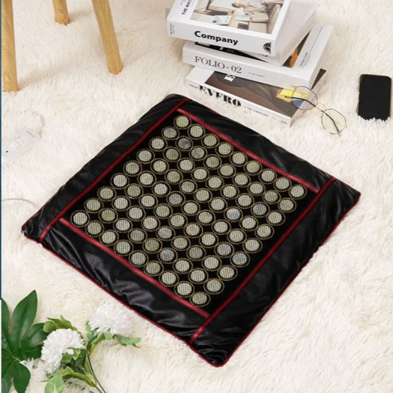 

Jade Moxibustion Cushion with Wormwood Electric Heating Pad for Home and Office Gynecological Care Abdomen Warming Cushion