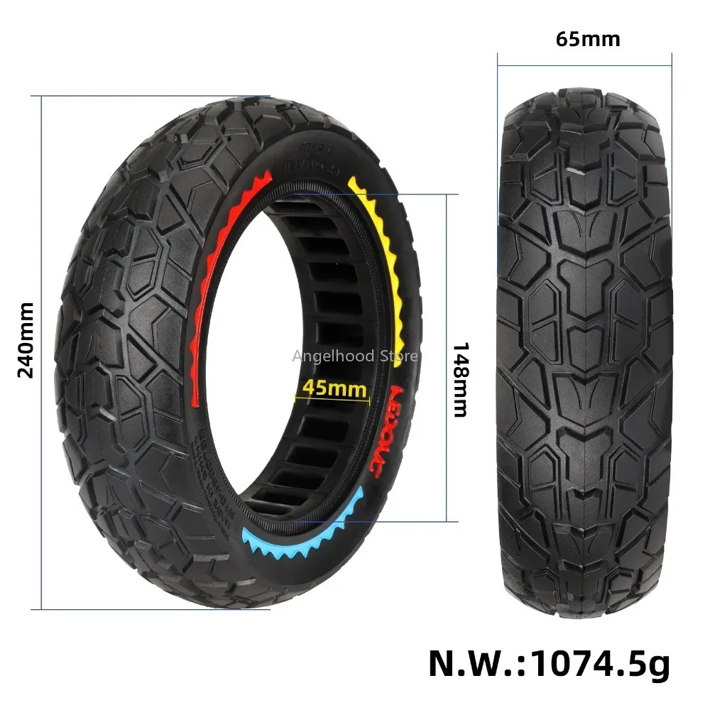 

10*2,5 внедорожная твердая шина с канавкой 45 мм для электрического скутера MaxG30 G30P G30LP, сменные аксессуары для твердых шин