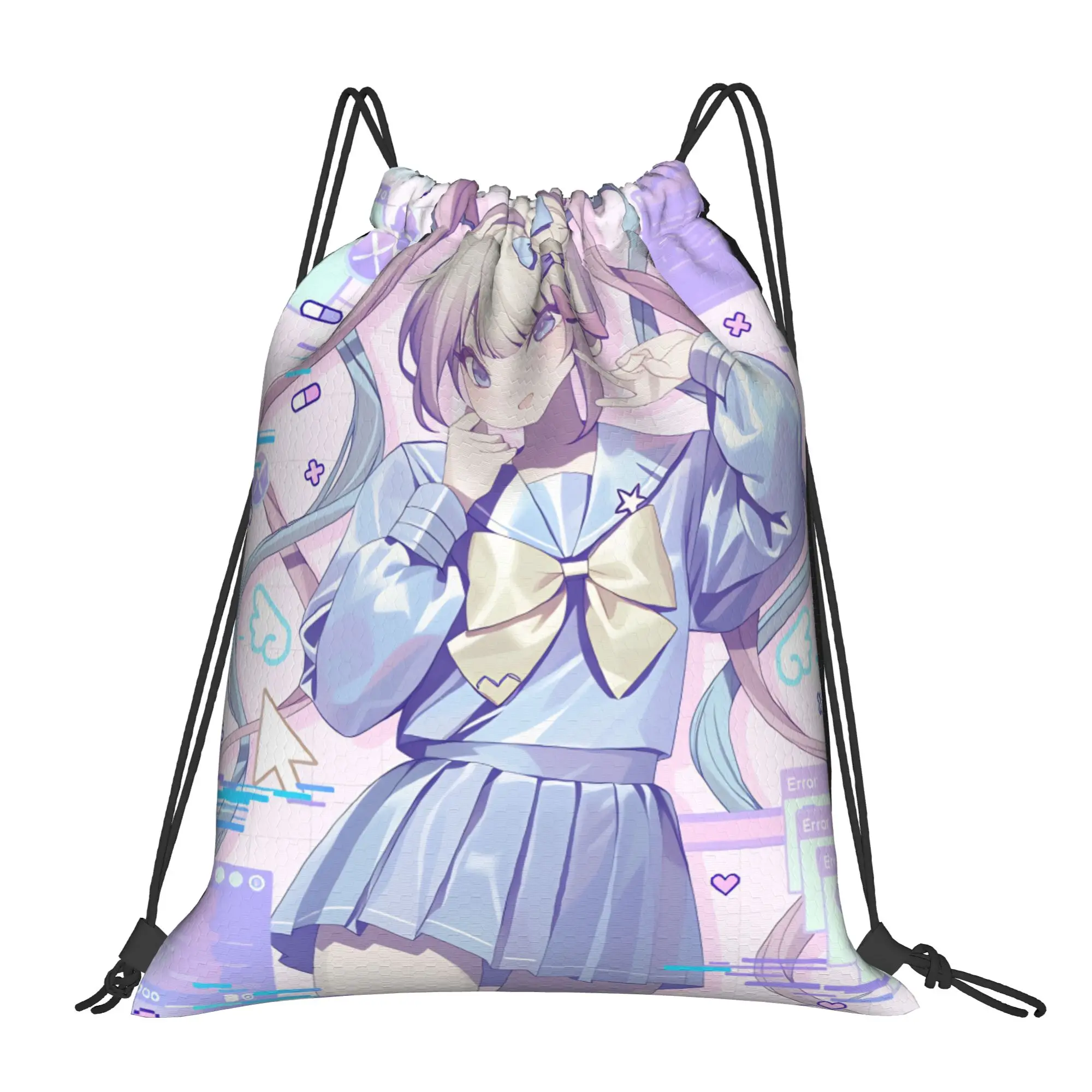 Drawstring Bag Needy Streamer Overload Kangel Backpack  Portable Portable Sports Yoga Sackpack String Bags For Men